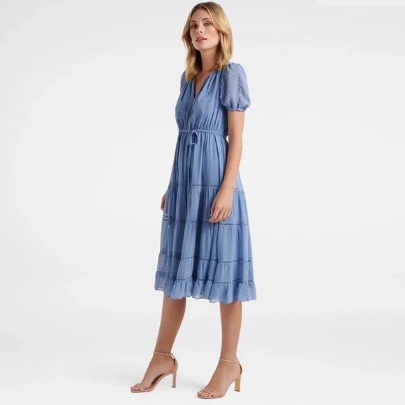 Forever New Sophie Petite Tiered Midi Dress - Picture 3 of 8